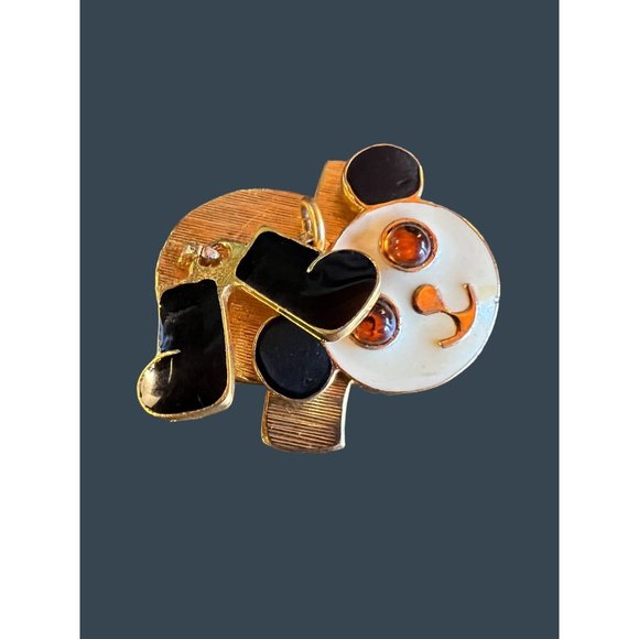 Vintage Art Panda Bear Pendant Charm Dangle Moving Dancing - Picture 14 of 14